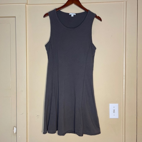 James Perse Dresses & Skirts - James Perse Dark Gray Sleeveless A-Line Dress